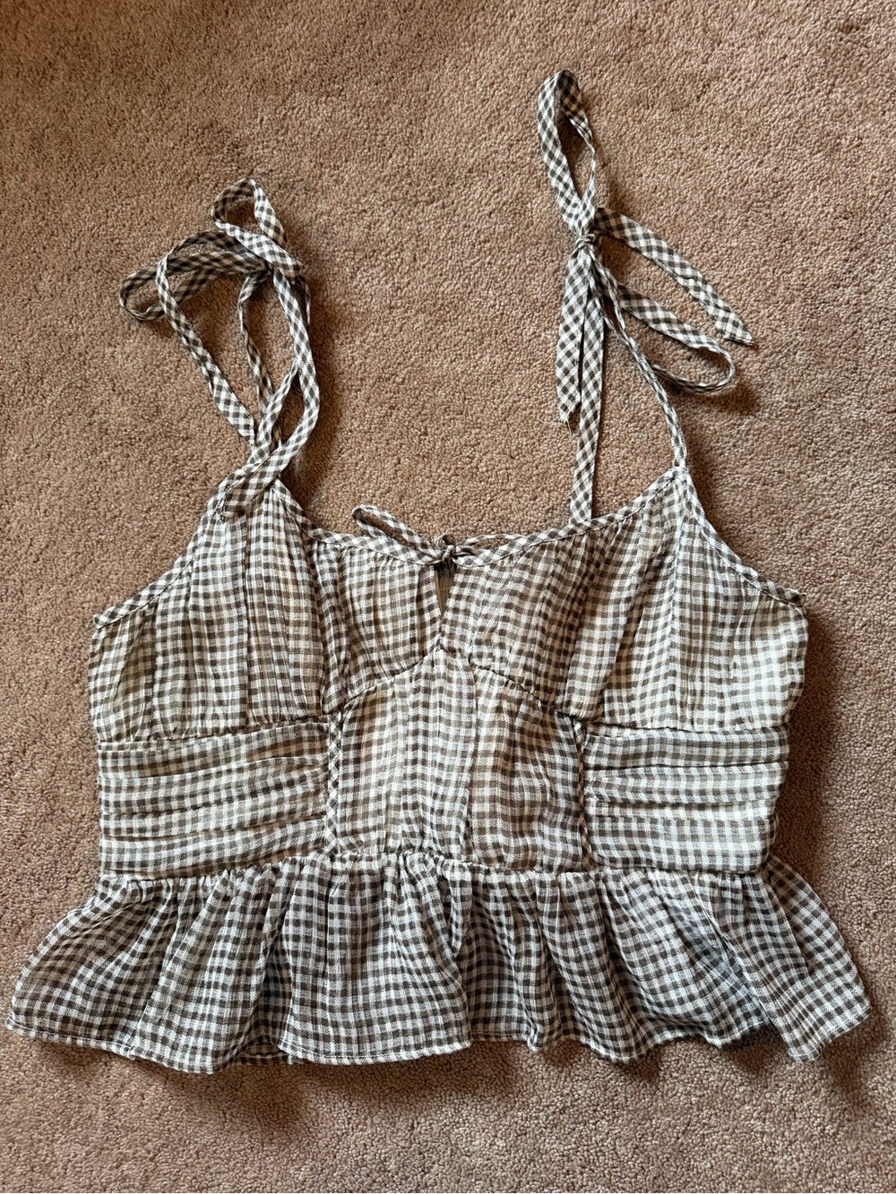 American Eagle gingham tank